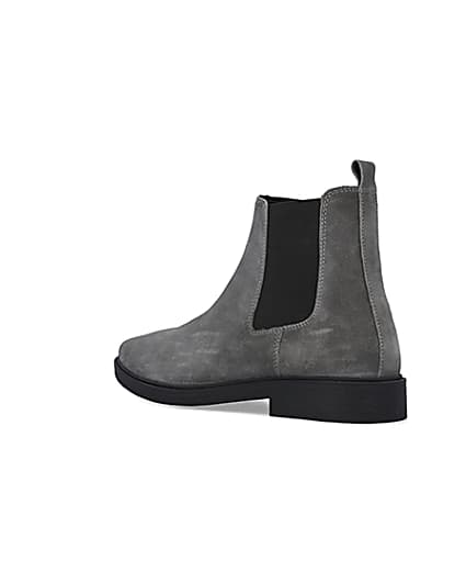 360 degree animation of product Grey Suede Chelsea Boots frame-6