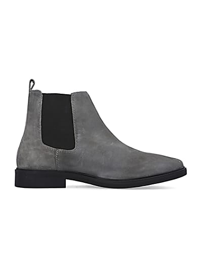 360 degree animation of product Grey Suede Chelsea Boots frame-15