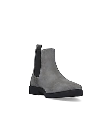 360 degree animation of product Grey Suede Chelsea Boots frame-19