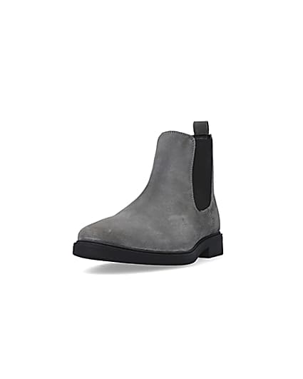 360 degree animation of product Grey Suede Chelsea Boots frame-23