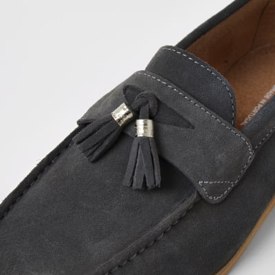 suede tassel loafers womens