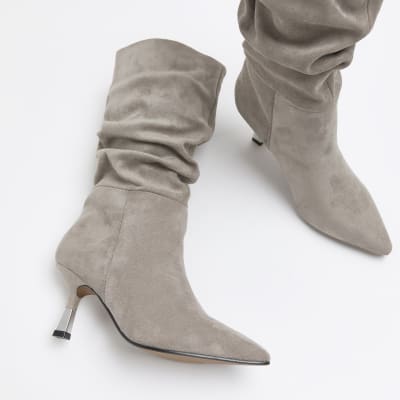 Grey on sale slouch boot