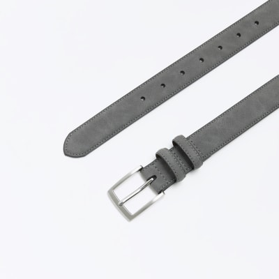 Grey suit belt River Island