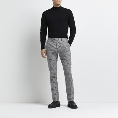 grey trousers men