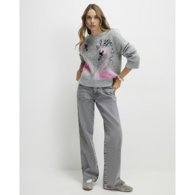 Grey Swan Crew Neck Jumper