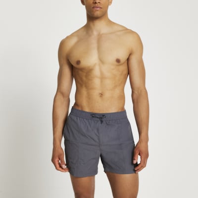 Grey swim shorts | River Island