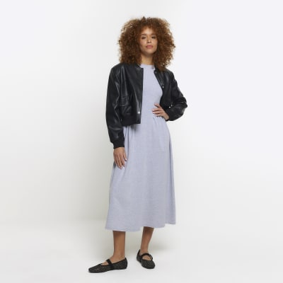 grey tee dress Lou Oversized Tee Dress main image 0