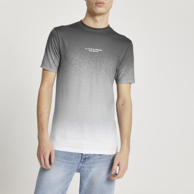 grey textured shirt