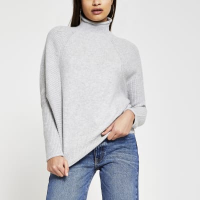 loose polo neck jumpers