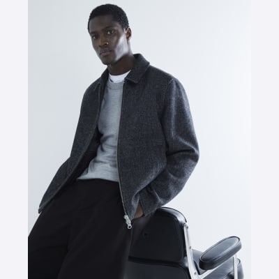Zip up wool jacket hotsell