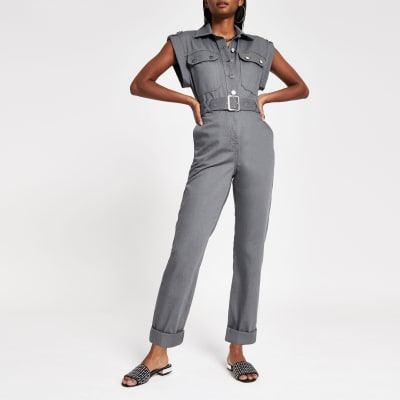 grey jumpsuit uk