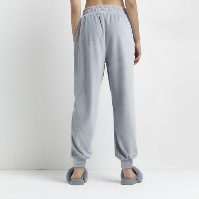 Grey velour joggers