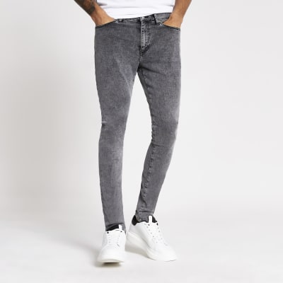 river island grey skinny jeans
