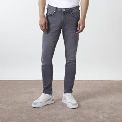 river island mens grey jeans