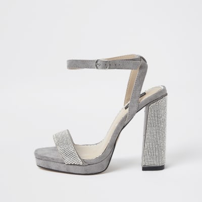 river island sparkly sandals