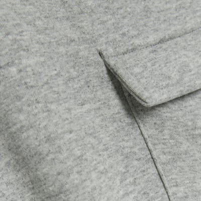 Grey wide leg cargo joggers