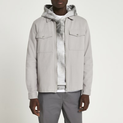 light grey overshirt