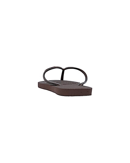 360 degree animation of product Havaiana brown flip flops frame-8