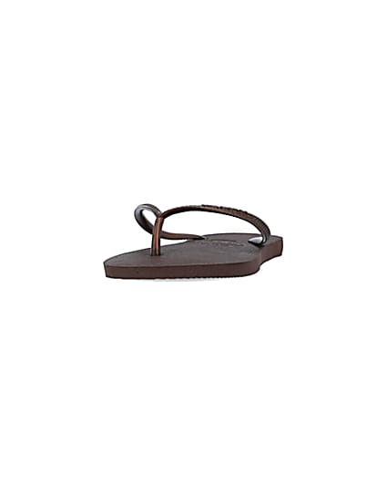 360 degree animation of product Havaiana brown flip flops frame-22