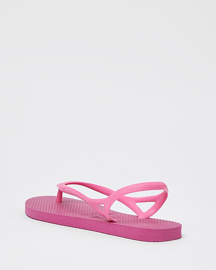 Havaiana pink flip flops