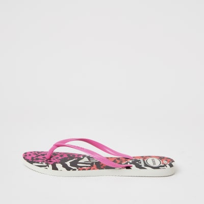 river island leopard print slippers