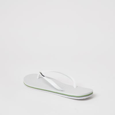 Haviana White Brazil Logo Flip Flop
