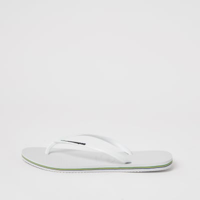 Haviana White Brazil Logo Flip Flop