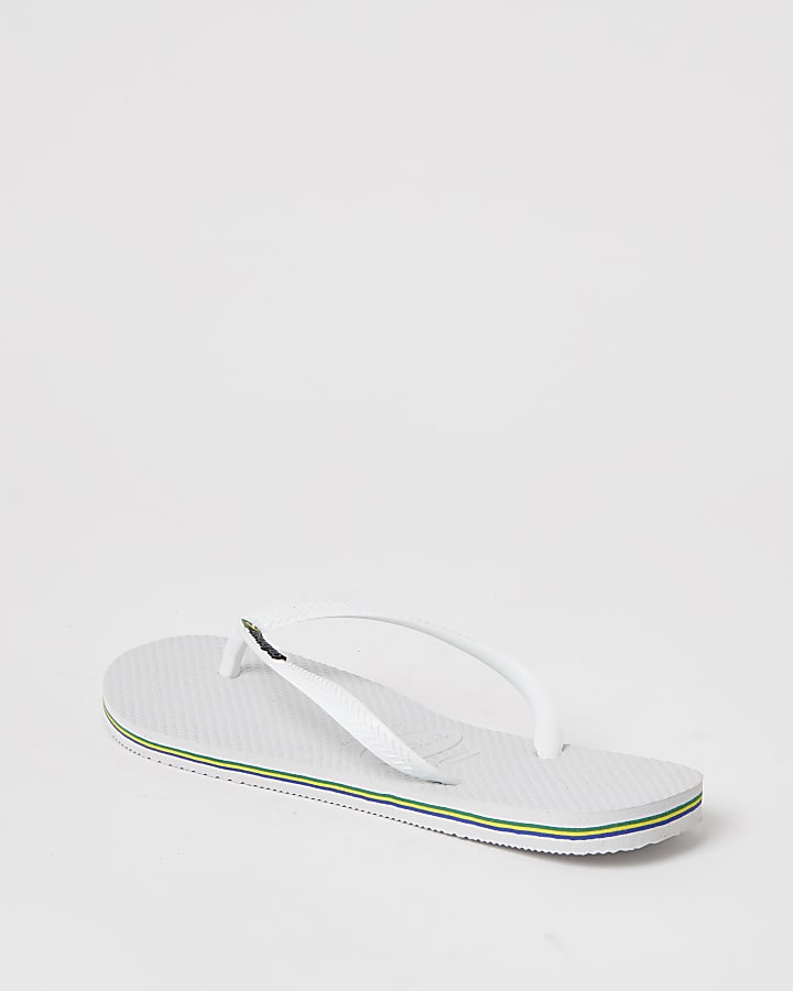 Haviana white flip flops