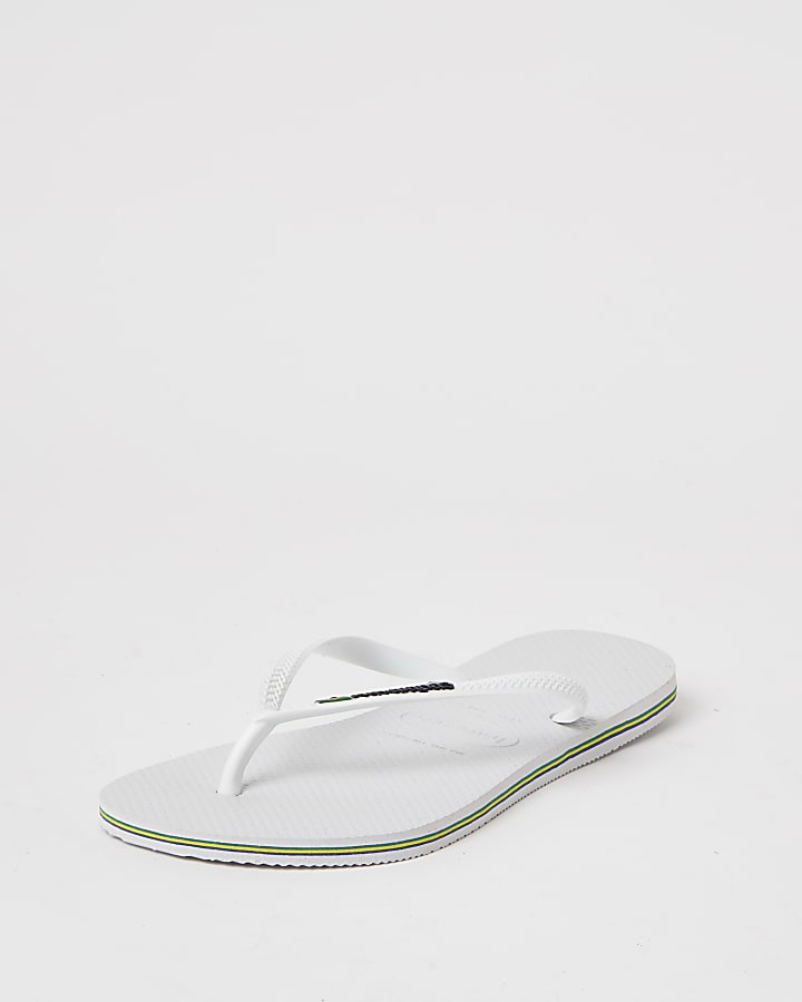 Haviana white flip flops