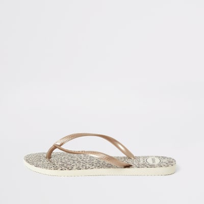 river island toe post slippers