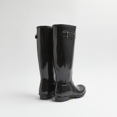 Black 2025 patent wellies