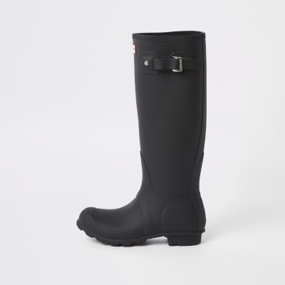 black wellington dress boots