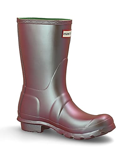 360 degree animation of product Hunter Original green wellington boots frame-17