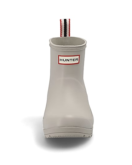 360 degree animation of product Hunter Original grey short wellington boots frame-21
