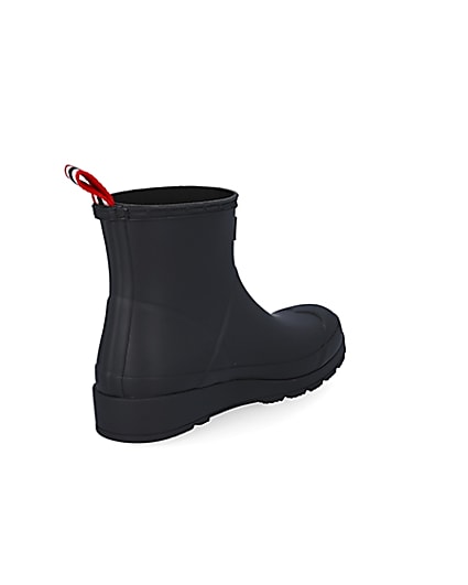 360 degree animation of product Hunters black short boot wellies frame-12