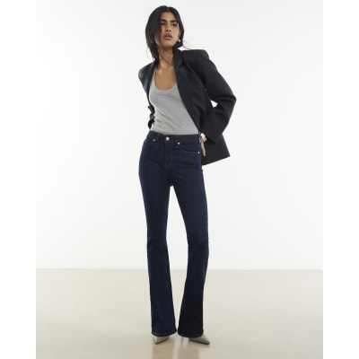 Indigo Mid Rise Bootcut Jeans
