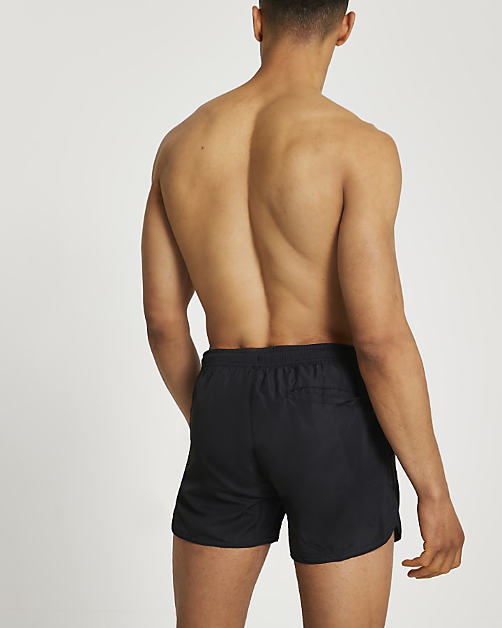 Khaki and black multipack swim shorts