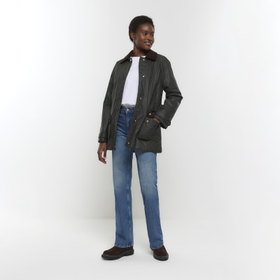 Mens belted wax clearance jacket