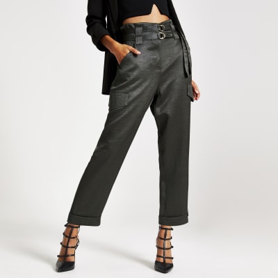khaki utility trousers