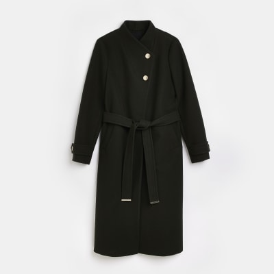 river island wrap coat