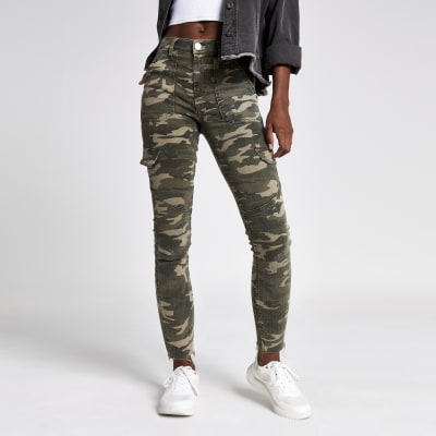 river island camo jumpsuit