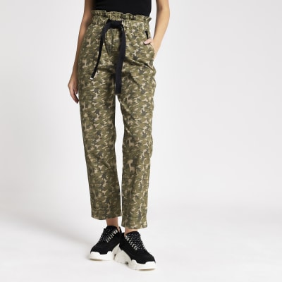 river island camo pants