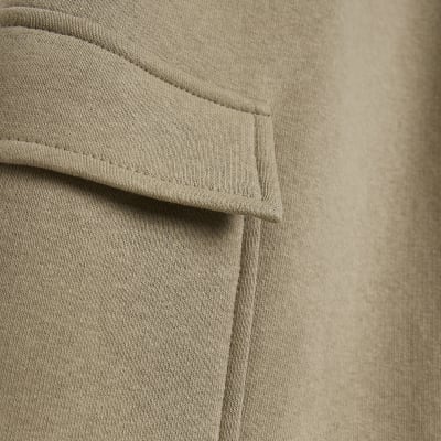 Khaki cargo joggers