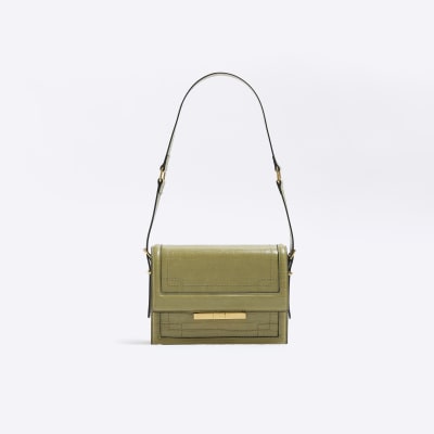 River island khaki sales green bag