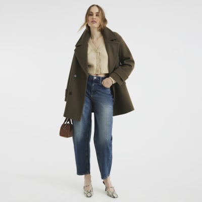 Khaki coat river island online