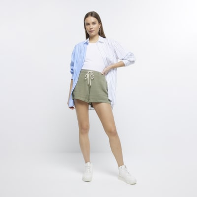 River island cheap khaki shorts