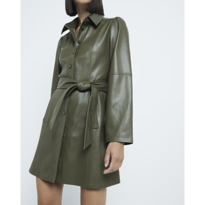 River island leather dress sales