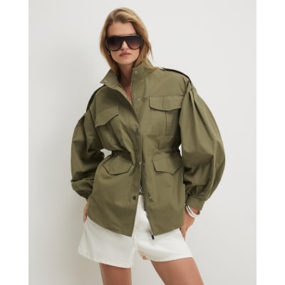 River Island Khaki Femme Utility Jacket