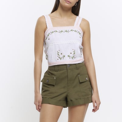 river island cargo shorts