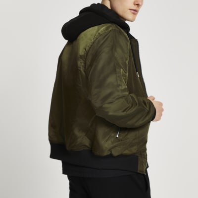 river island mens bomber jacket